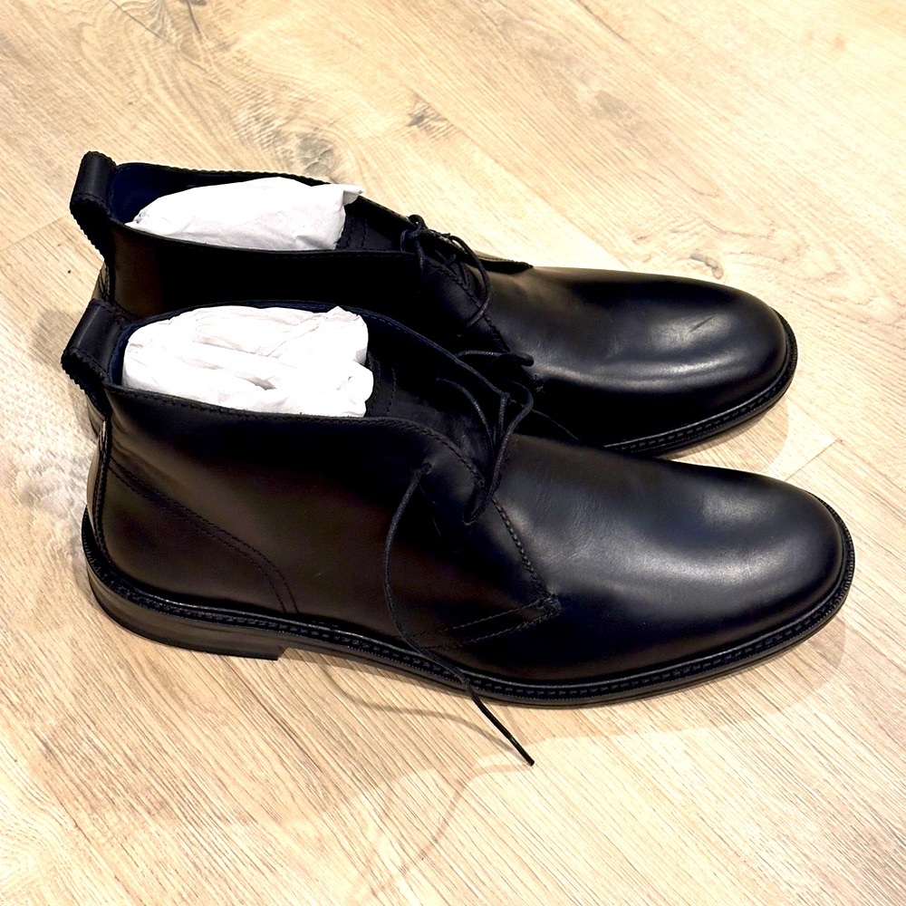 Black Leather Men's Shoes
